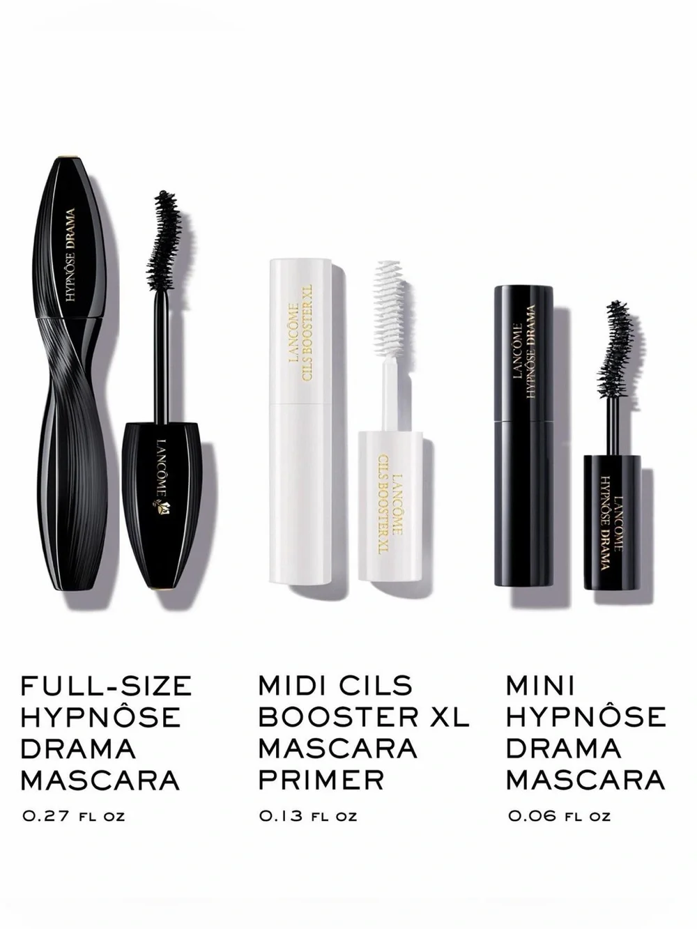 Lancôme Hypnôse Drama Mascara Set+Idôle Liner Bundle 4 Items Total $65 Value NIB